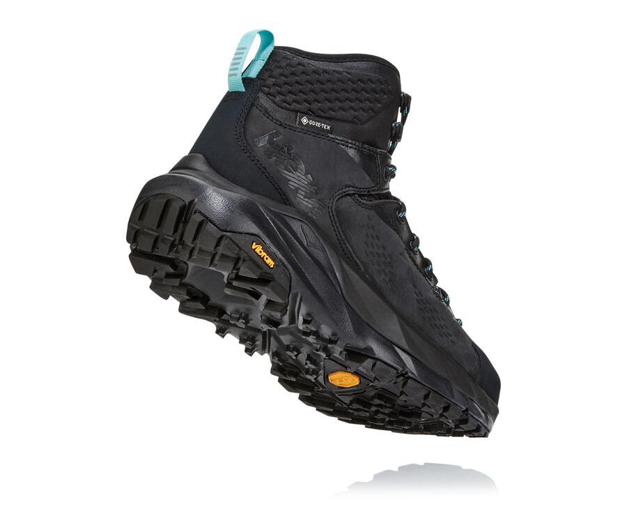 Hiking Boots Womens - Hoka One One Kaha GORE-TEX - Black - SHEQMCX-26